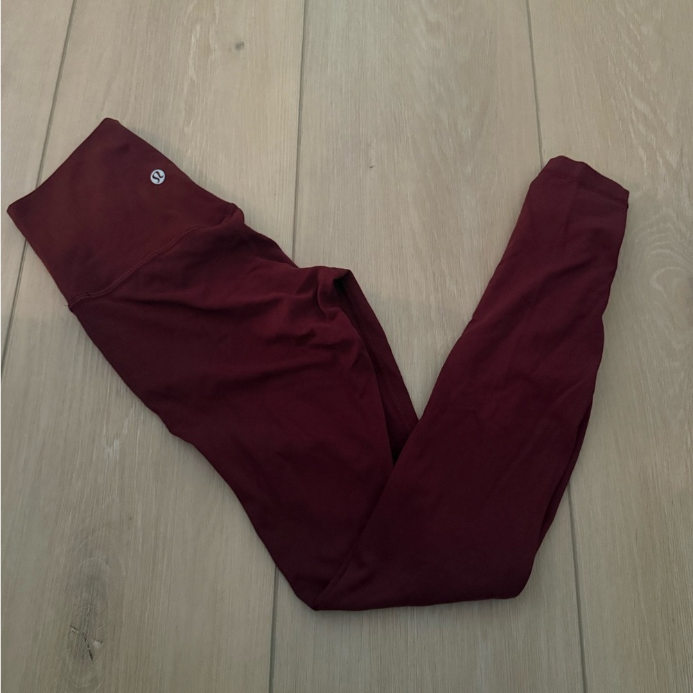Lululemon Athletica Deep Red Leggings